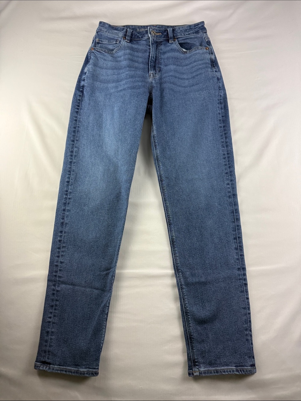 American Eagle Mom Jeans Extra Long Women's Size 6 High Rise Stretch Denim